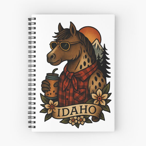 Item preview, Idaho State Horse Vintage Tattoo Style | Nifty Fifty Collection designed and sold by Zippitydodads.
