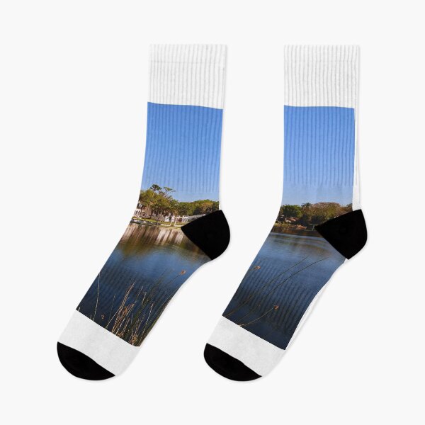 Item preview, Lakeside Houses and Clear Blue Sky designed and sold by Phakade's Photos.