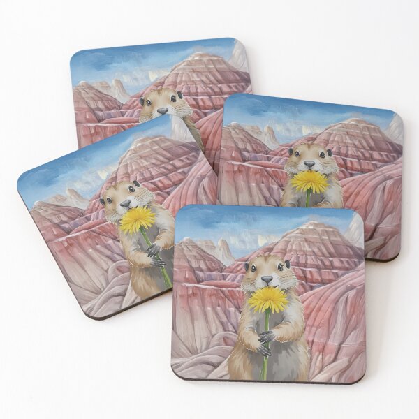 Item preview, Prairie Dog Badlands National Park Watercolor designed and sold by Magnolia Valley Art.