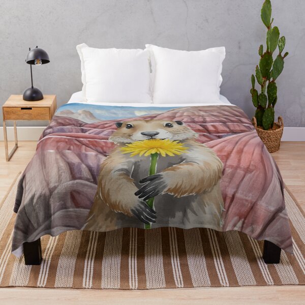 Item preview, Prairie Dog Badlands National Park Watercolor designed and sold by Magnolia Valley Art.