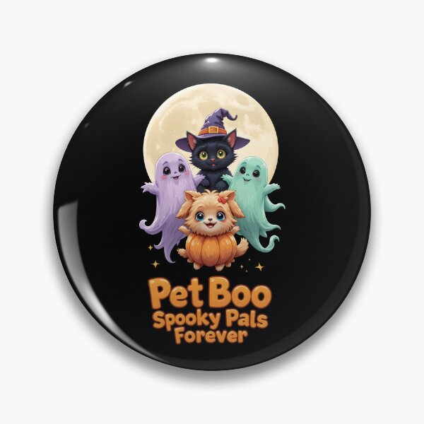 Item preview, Pet Boo Crew- Cute Ghosts with Cat and Dog designed and sold by Dazzle-Sizzle.
