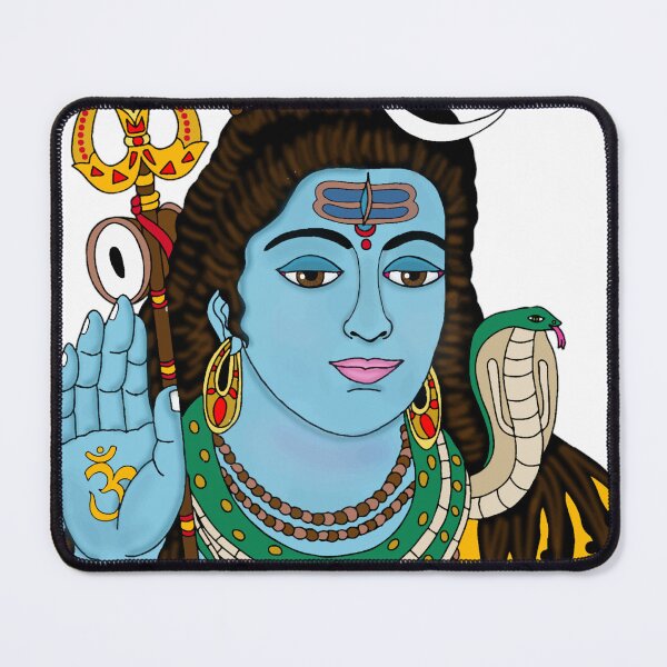 Item preview, Lord Shiva Mahadev Digital Artwork | Hindu Spiritual Wall Decor, Meditation & Devotional Painting designed and sold by Harshit_Digital_Arts.
