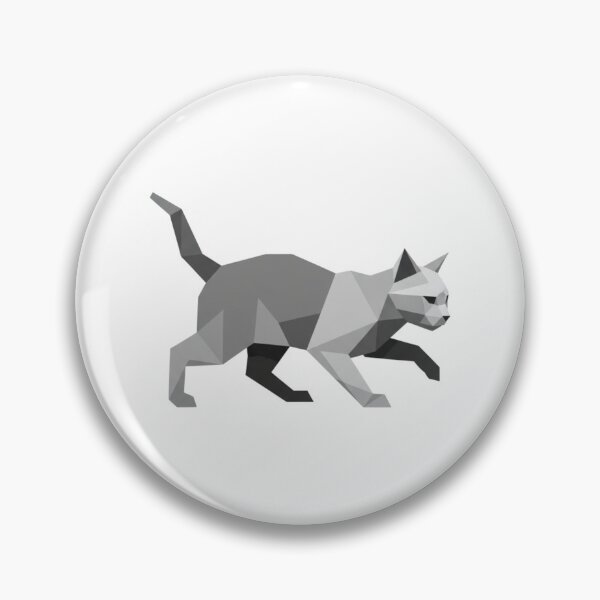 Item preview, Gray geometric cat stalking designed and sold by bsbd-action.