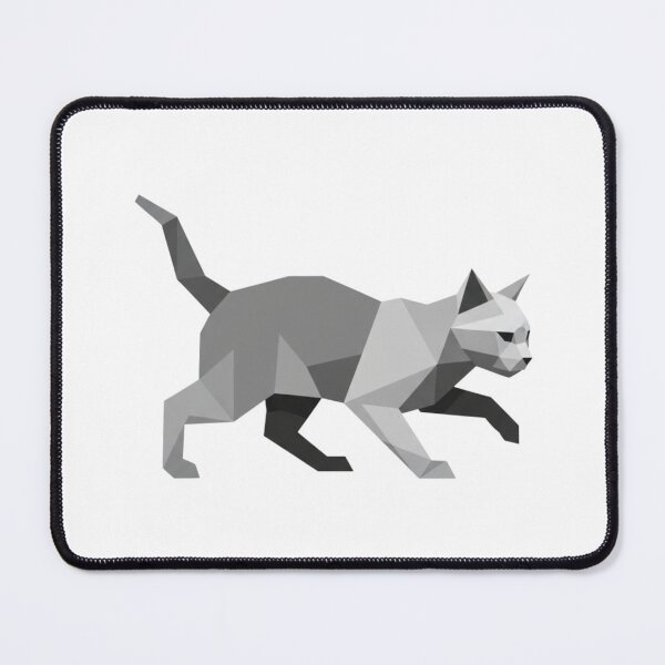 Item preview, Gray geometric cat stalking designed and sold by bsbd-action.