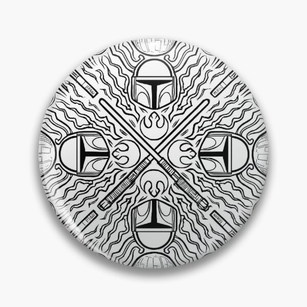 Item preview, Mandalorian Dark Force Mandala designed and sold by ZenCyberStudio.