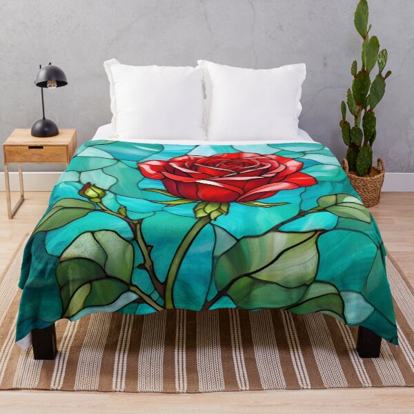 Item preview, Stained Glass The Three Ages of Woman, Red Roses with Buds designed and sold by Ciervo Primavera.