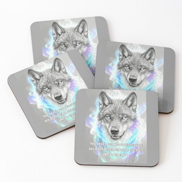 Item preview, The Auric Wolf: Marley's Resilience designed and sold by CleverCulture.