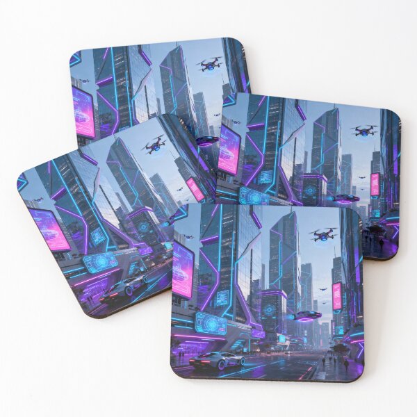 Item preview, Futuristic Cityscape designed and sold by Artisyours.
