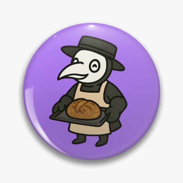Item preview, Spooky Cute Plague Doctor Baker – Fresh Sourdough Delight designed and sold by designsbyhw.