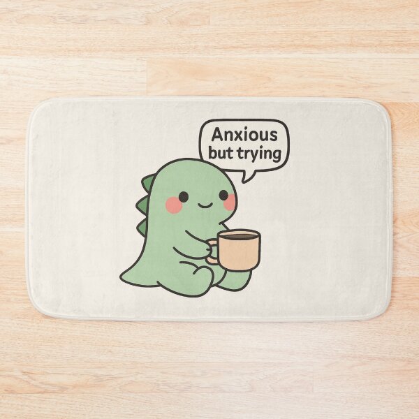Item preview, Anxious dinosaur drinking Coffee. designed and sold by Expender Hub.