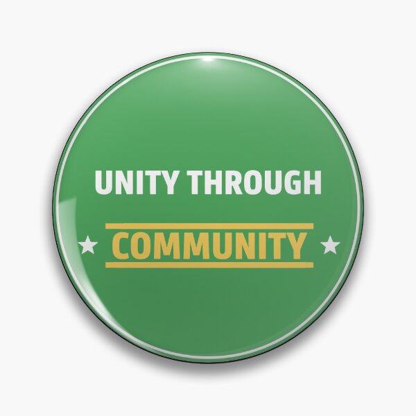 Item preview, Unity Through Community Green Emblem designed and sold by Owcomm.