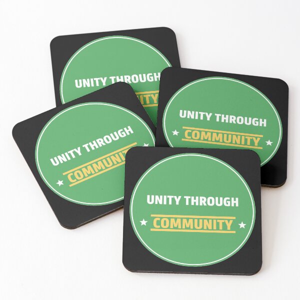 Item preview, Unity Through Community Green Emblem designed and sold by Owcomm.