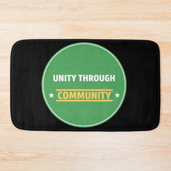 Item preview, Unity Through Community Green Emblem designed and sold by Owcomm.