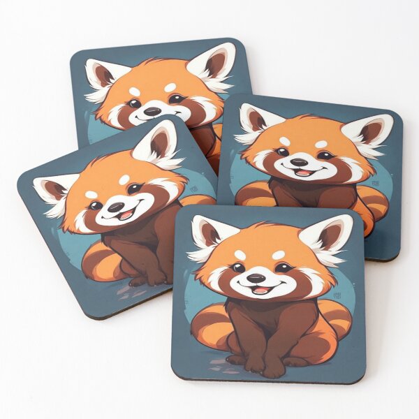 Item preview, cute red panda colorful design designed and sold by SmashingDeals.