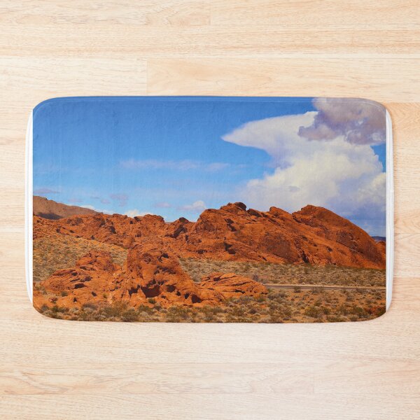 Item preview, Red Rock Desert Landscape against Cloudy-Blue Sky designed and sold by Phakade's Photos.
