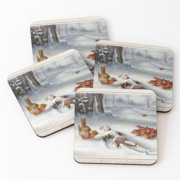Item preview, Weird Victorian Christmas Greetings - Birds and Puppet designed and sold by forgottenbeauty.