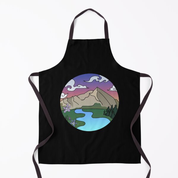 Item preview, Mountain Majestic Sunset with Colorado wildflowers and river designed and sold by BellaDonnaDeWolf.