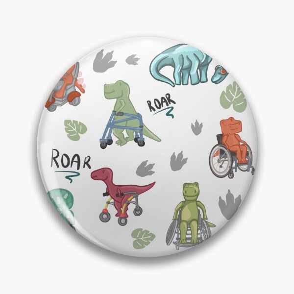 Item preview, Dinos with Mobility Device Blanket Design designed and sold by InclusiveDinos.