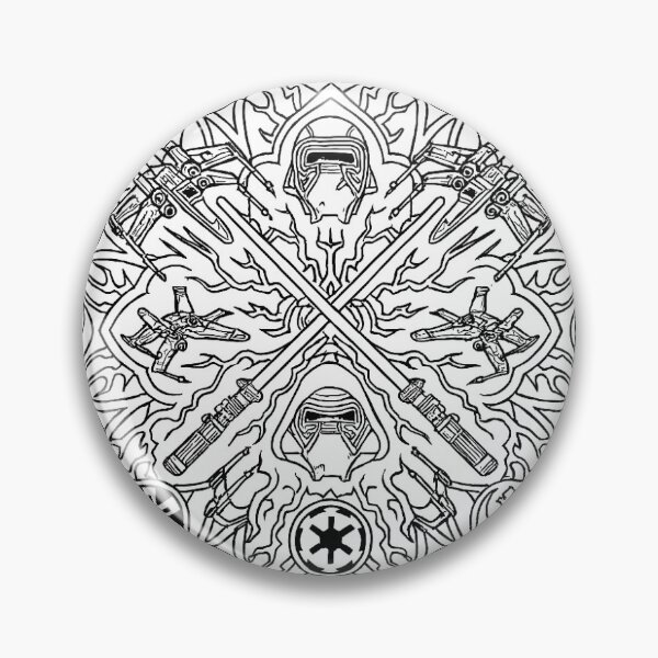 Item preview, Hoth Ice Crystal Mandala designed and sold by ZenCyberStudio.