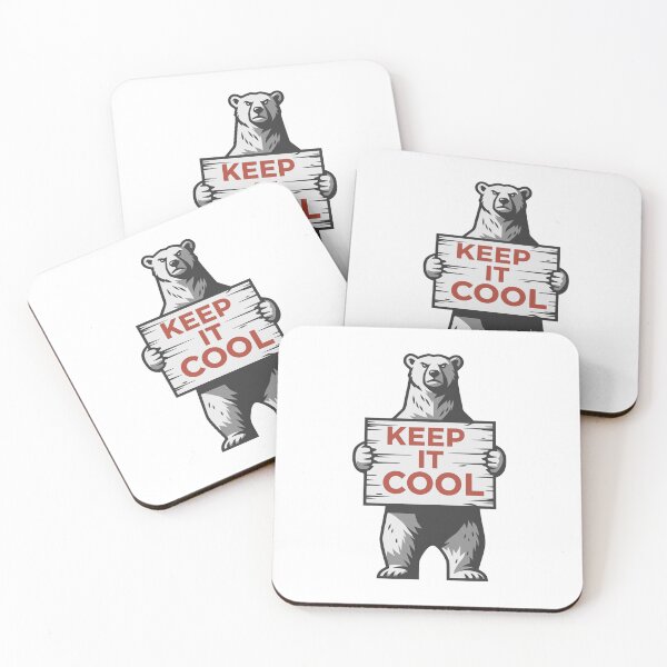 Item preview, Polar Bear Keep It Cool Climate Message  designed and sold by Owcomm.
