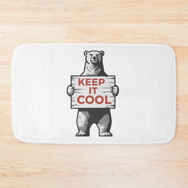 Item preview, Polar Bear Keep It Cool Climate Message  designed and sold by Owcomm.
