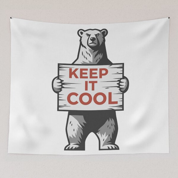 Item preview, Polar Bear Keep It Cool Climate Message  designed and sold by Owcomm.