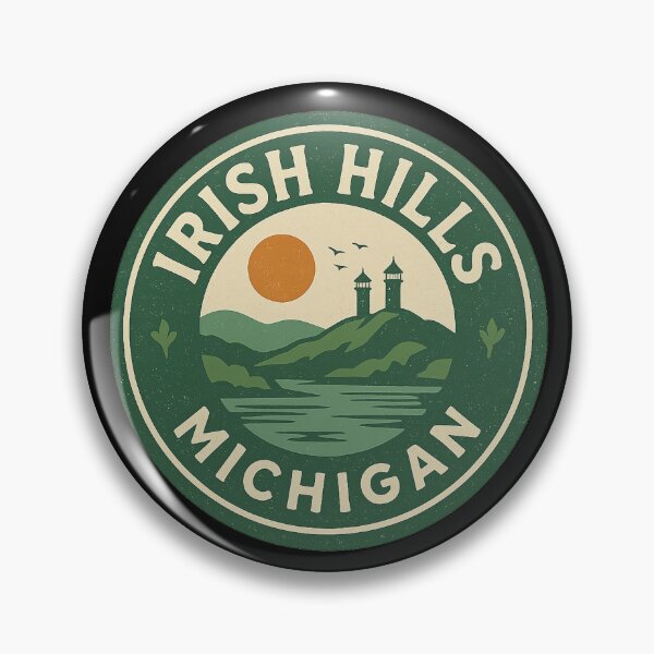 Item preview, Irish Hills Michigan Vintage Circular Design designed and sold by American Travels.