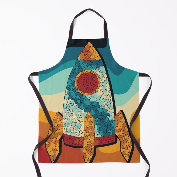 Item preview, Squiggly rocket ship design designed and sold by Gwendollyn.