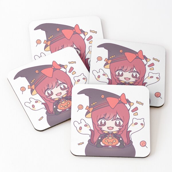 Item preview, Cute Chibi Nekomata Witch Anime Girl – Kawaii Halloween VTuber Akane (Akanekoninja) designed and sold by AkaneSpiritShop.