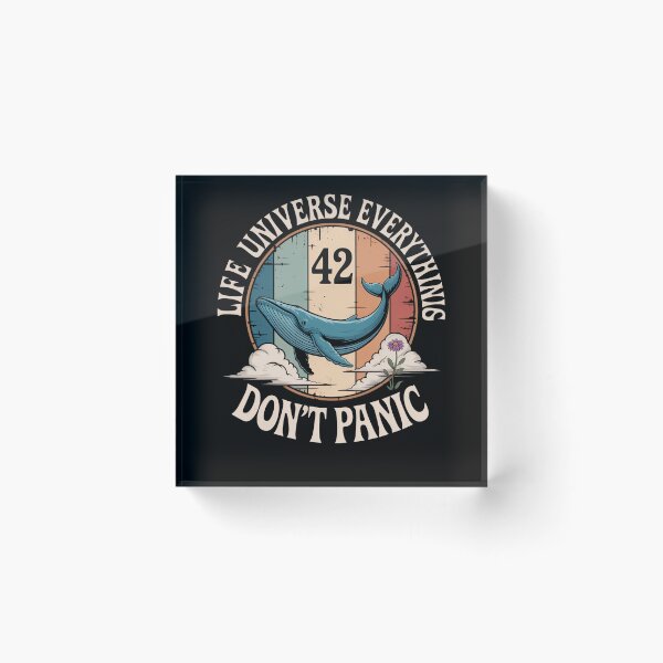 Item preview, 42 Answer to Life The Universe And Everything Don't Panic designed and sold by TrinaEspinoza.