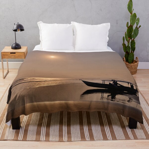 Item preview, Traditional Indonesian boat at golden twilight designed and sold by franck380.
