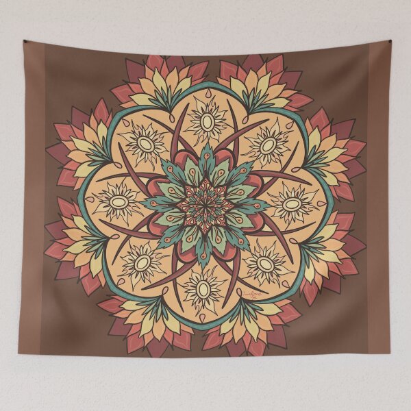 Item preview, Natural Sun Earth Rhythm - Line - Mindful Mandalas for the Spirit  - Sacred Geometry for Meditation Spaces designed and sold by Loveflows.
