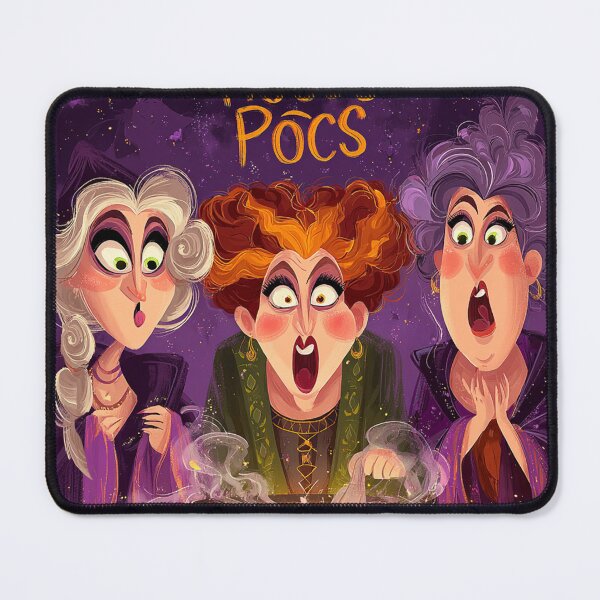 Item preview, Hocus Pocus Witches Cauldron Cartoon Sticker designed and sold by TinaDu-.