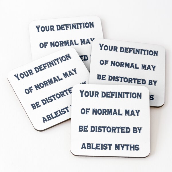 Item preview, Ableist Myths Distort Normal – Chronic Pain & Disability Awareness Design designed and sold by aadventures.