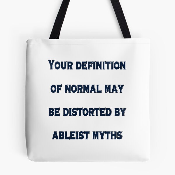 Item preview, Ableist Myths Distort Normal – Chronic Pain & Disability Awareness Design designed and sold by aadventures.