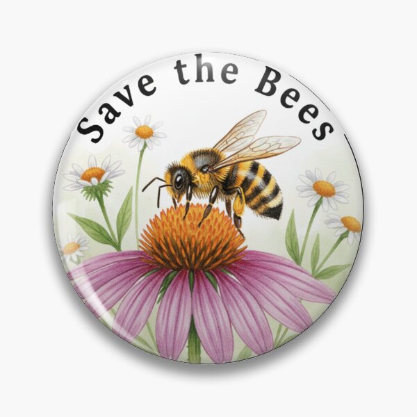 Item preview, Save The Bees Wildflower designed and sold by Owcomm.