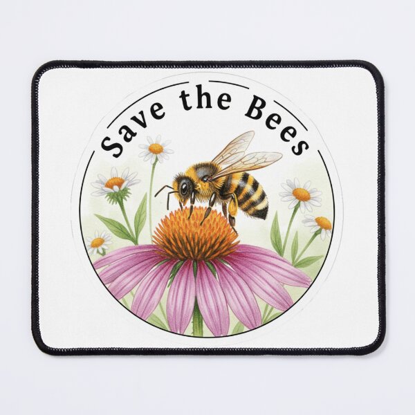 Item preview, Save The Bees Wildflower designed and sold by Owcomm.