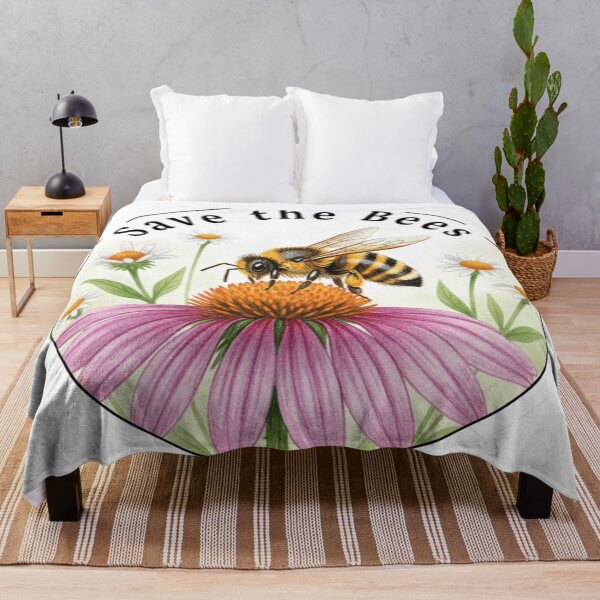 Item preview, Save The Bees Wildflower designed and sold by Owcomm.