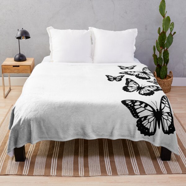 Item preview, Fantasy Elegant Butterflies Black White 2 Shapes Mania designed and sold by Shapes-Mania.