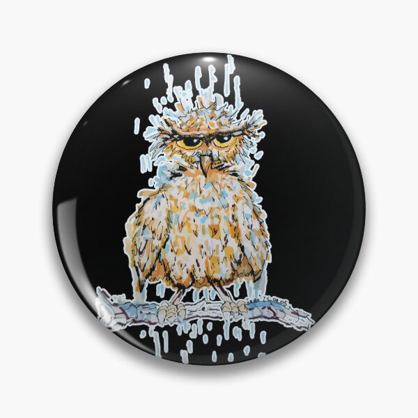 Item preview, Grumpy Wet Owl designed and sold by JoseloRochaArt.