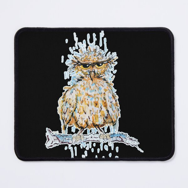 Item preview, Grumpy Wet Owl designed and sold by JoseloRochaArt.
