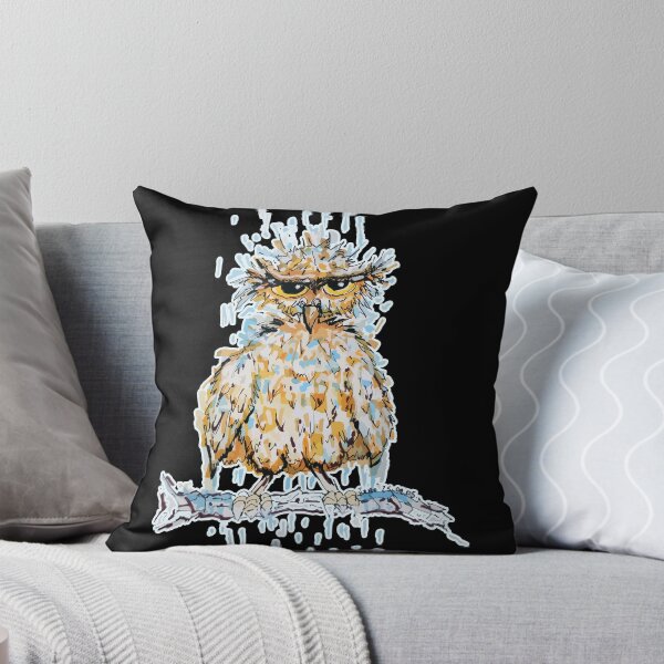 Item preview, Grumpy Wet Owl designed and sold by JoseloRochaArt.