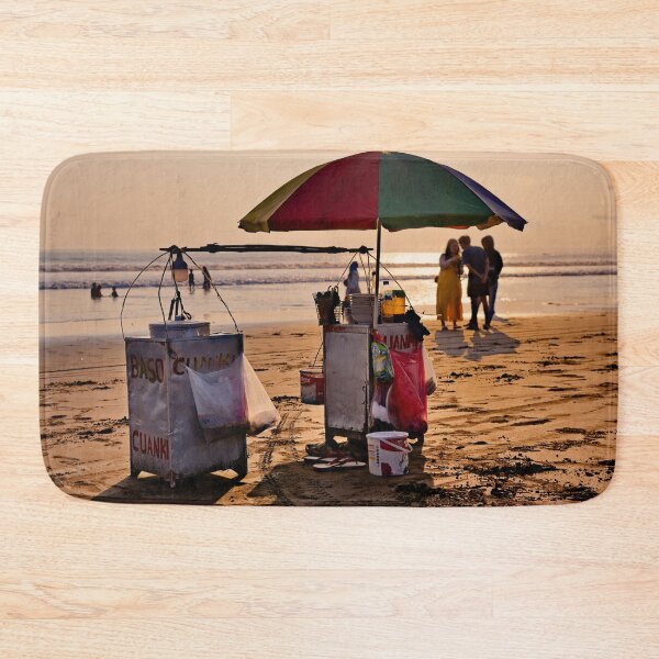 Item preview, A small street vendor facing the waves of Pangandaran designed and sold by franck380.