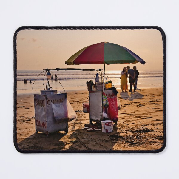 Item preview, A small street vendor facing the waves of Pangandaran designed and sold by franck380.