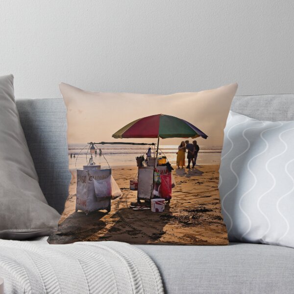 Item preview, A small street vendor facing the waves of Pangandaran designed and sold by franck380.