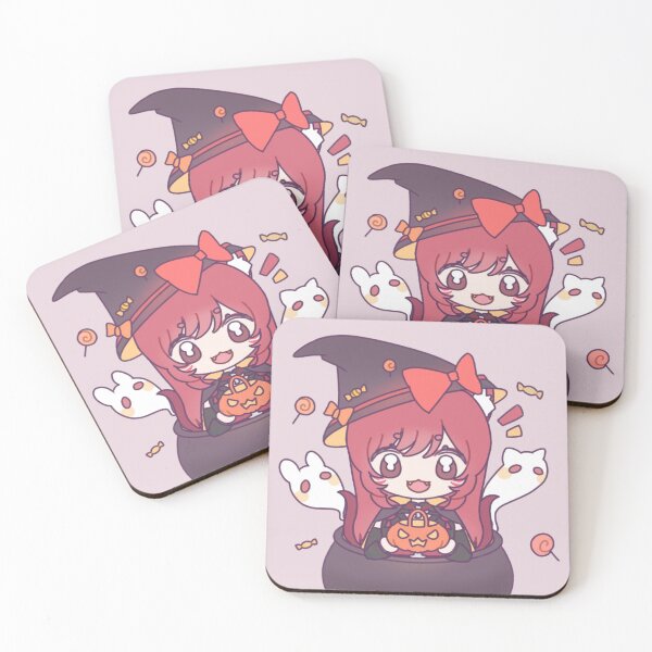 Item preview, Cute Chibi Nekomata Witch Anime Girl – Kawaii Halloween VTuber Akane (Akanekoninja) ALT BG designed and sold by AkaneSpiritShop.
