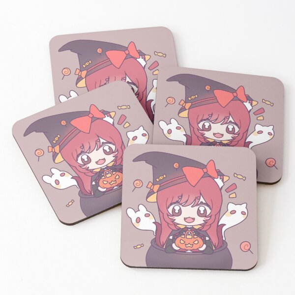 Item preview, Copy of Cute Chibi Nekomata Witch Anime Girl – Kawaii Halloween VTuber Akane (Akanekoninja) ALT BG 2 designed and sold by AkaneSpiritShop.