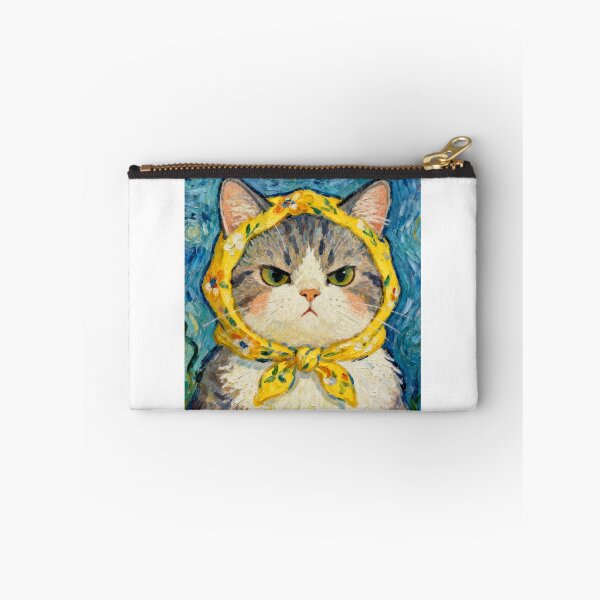 Item preview, Van Gogh style cat designed and sold by CedarSprite.