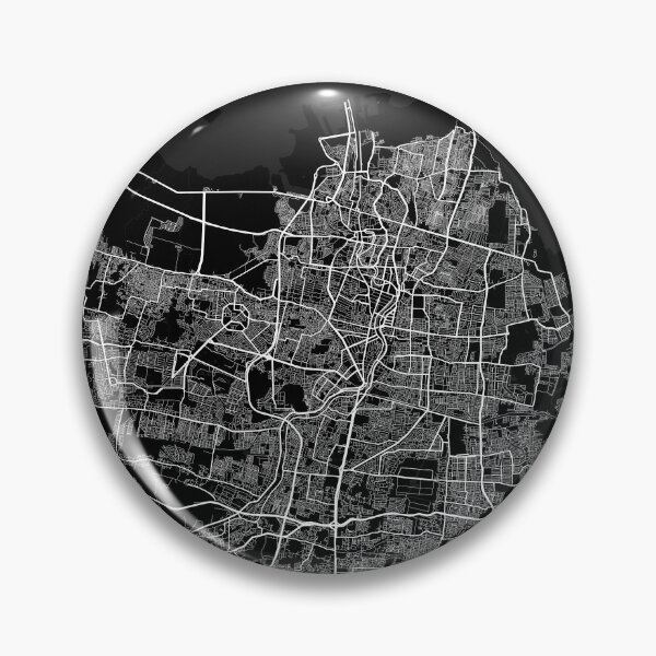 Item preview, Surabaya City Map of Indonesia - Full Moon designed and sold by deMAP.