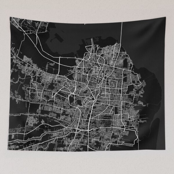 Item preview, Surabaya City Map of Indonesia - Full Moon designed and sold by deMAP.